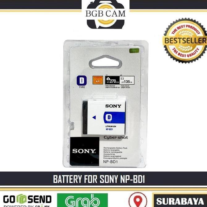 Battery For Sony NP-BD1 / Cybershot DSC-T2 / T70 / T77 / T90 / T200 / T300 / T500 / T700 DLL NP BD 1