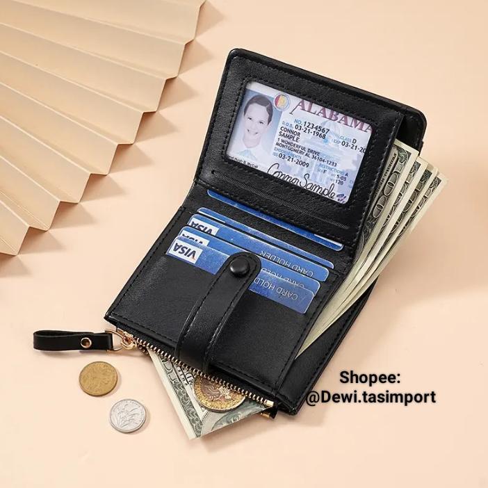 PROMO (IMPORT KOREA) Dompet lipat wanita dompet kecil wanita dompet mini wanita dompet kartu wanita 