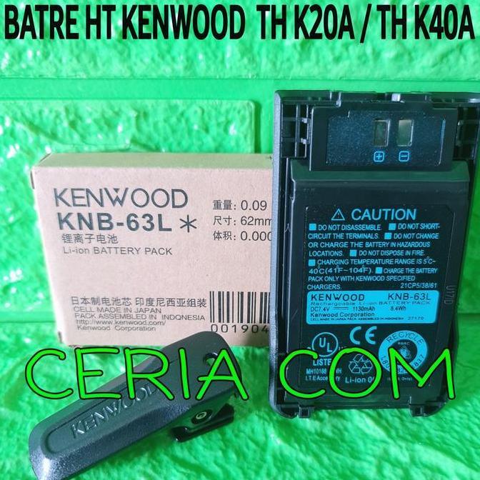 Sale Batre Ht Kenwood Th K20A Th K20 Ori Kenwood Knb 63L Lithium Free Clip