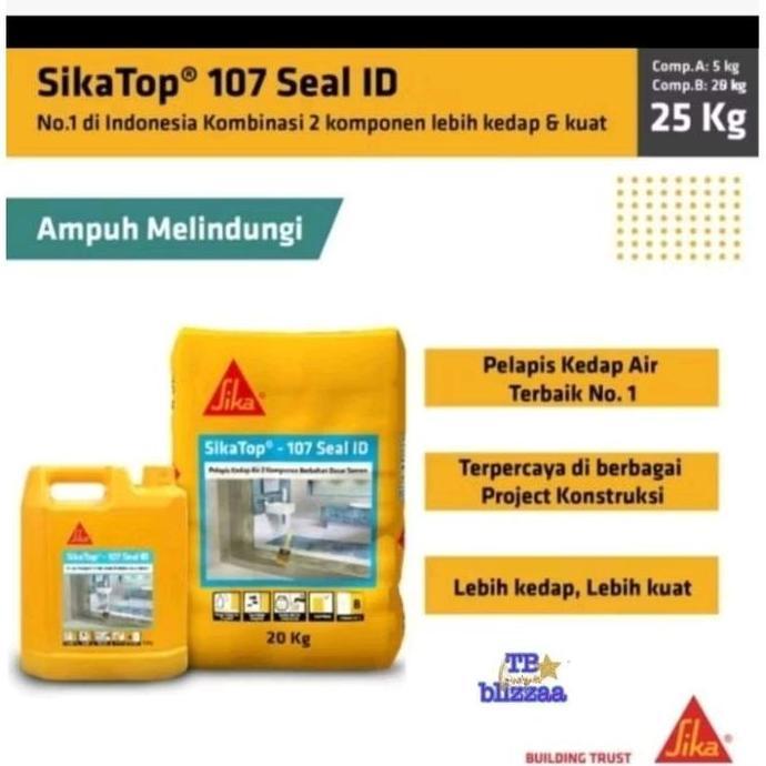 Sika Top 107 Seal 25kg Set (A+B Set) 20kg + 5kg Set Cairan Sikatop 5kg Sika Top 107 Seal 25Kg Set Si