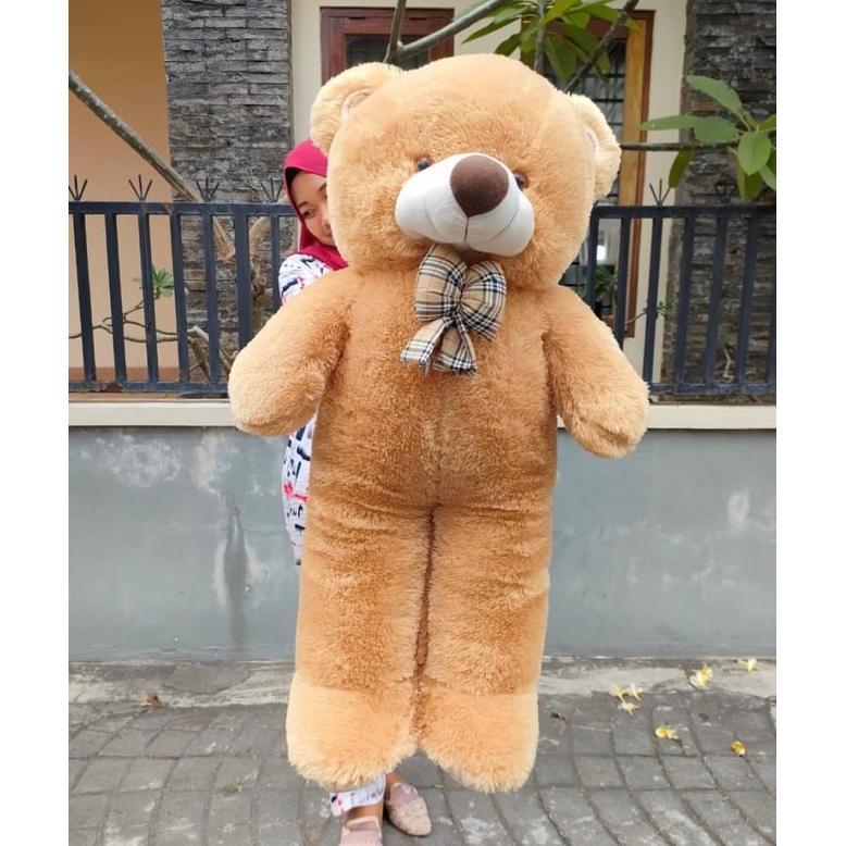 Tahan Lama  Boneka Beruang Panda Jumbo Besar 1.2 Meter Dan Boba Jumbo Led Lampu Label Sni