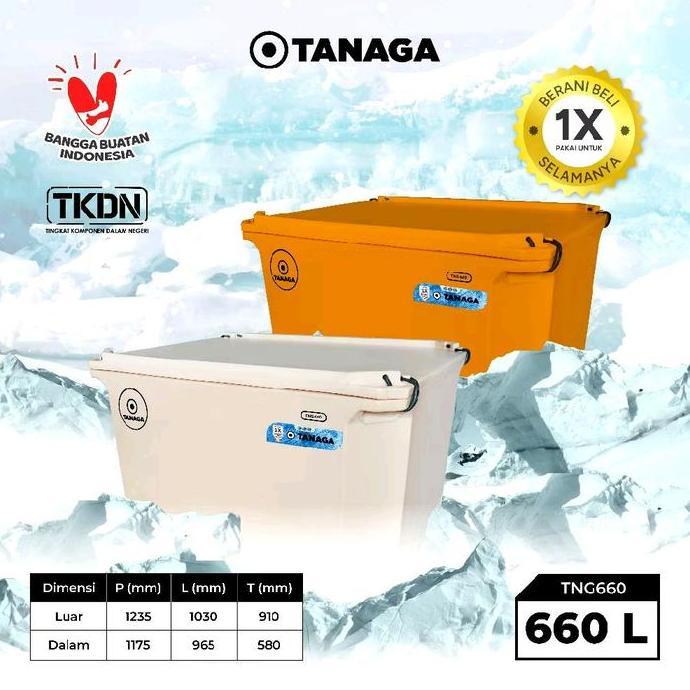 TERMURAH - Coolbox Tanaga 660 Liter / Cooler box es batu kristal termos ikan segar