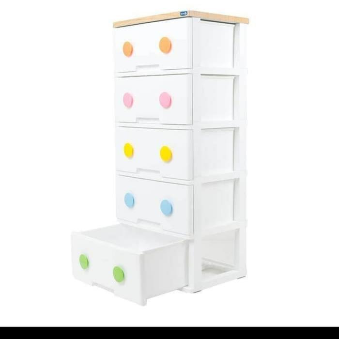Lemari Plastik Laci 4 susun/ Cabinet ROVEGA CTR 537