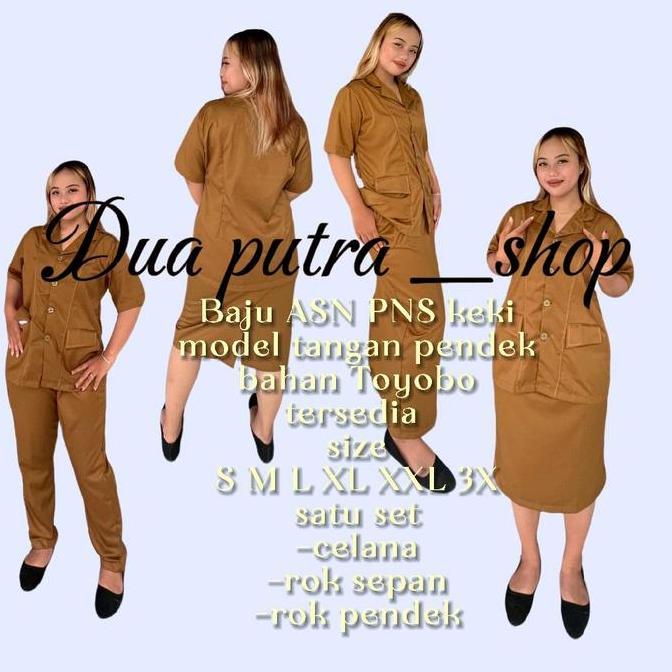 Termurah / Hot Sale Seragam Kerja Model Tangan Pendek Wanita,Pns Pdh Seragam Kerja Wanita Jas Blezer