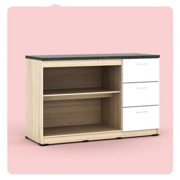 Kitchen set bawah 3 pintu ekonomis minimalis dahlia BANDUNG