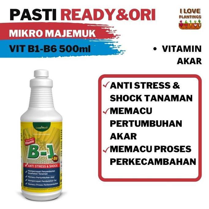 NEW VITAMIN B1 + B6 HORMON AKAR TANAMAN 500ML ORI