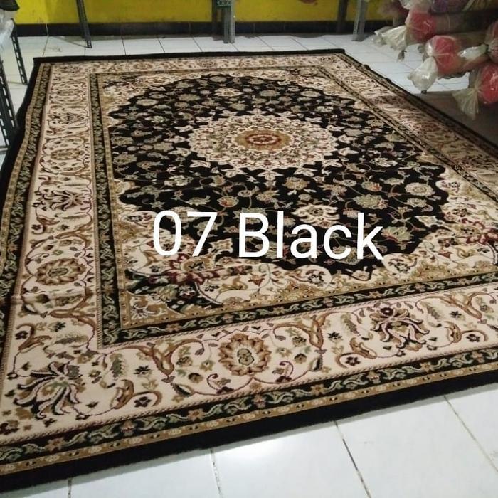 karpet besar semi turki ukuran 240x330 karpet hitam karpet iranshahr