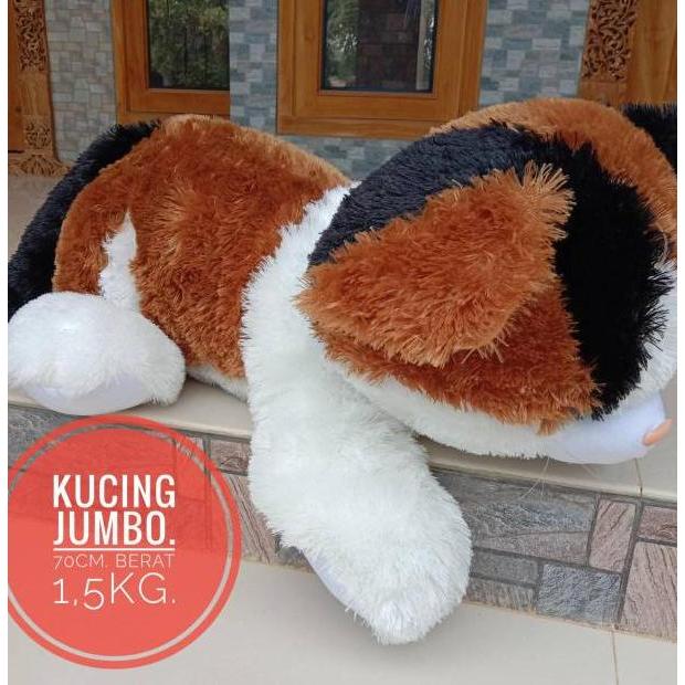 Disc Boneka Kucing  Jumbo Besar Murah Kualitas Terbaik Isian Padet Produk Sni /Boneka Hewan Lucu