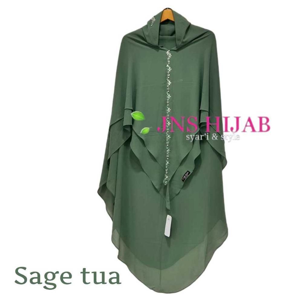 KUALITAS SUPER khimar NAMIRA PAYET LURUS hijab premium jilbab syari jumbo ceruty 2 layer JNS HIJAB