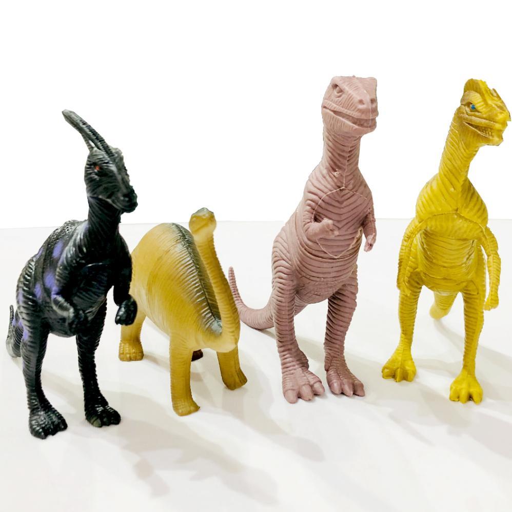 Bergaransi Mainan Figure Dinosaurus Karet Isi 8 + Telur / Mainan Dinosaurus Karet /Dinosaurus Karet 