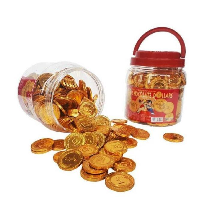 NEW CHOCOLATE DOLLARS COIN / COKLAT KOIN EMAS / COKELAT PUSAN GARUDA ORI