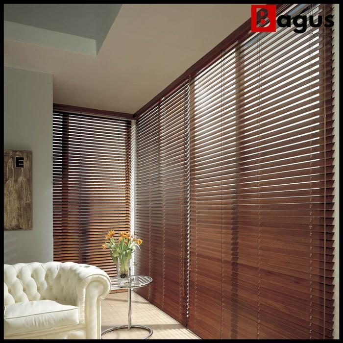 kerai tirai kayu horizontal kayu wooden blind