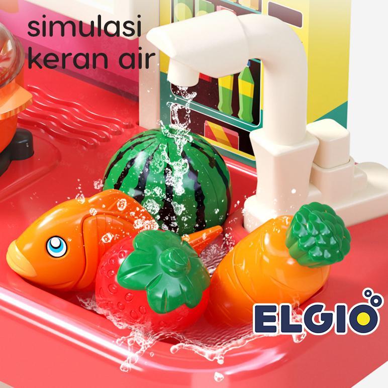 recommended mainan masak masakan jumbo 95cm kitchen set uap dan wastafel dapur spraying mist