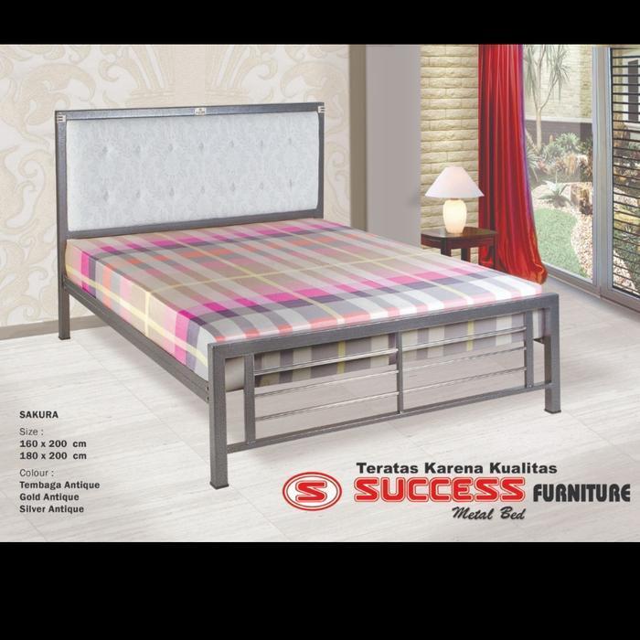 Ranjang besi Success Sakura minimalis - 160/ 180 - Ukuran.