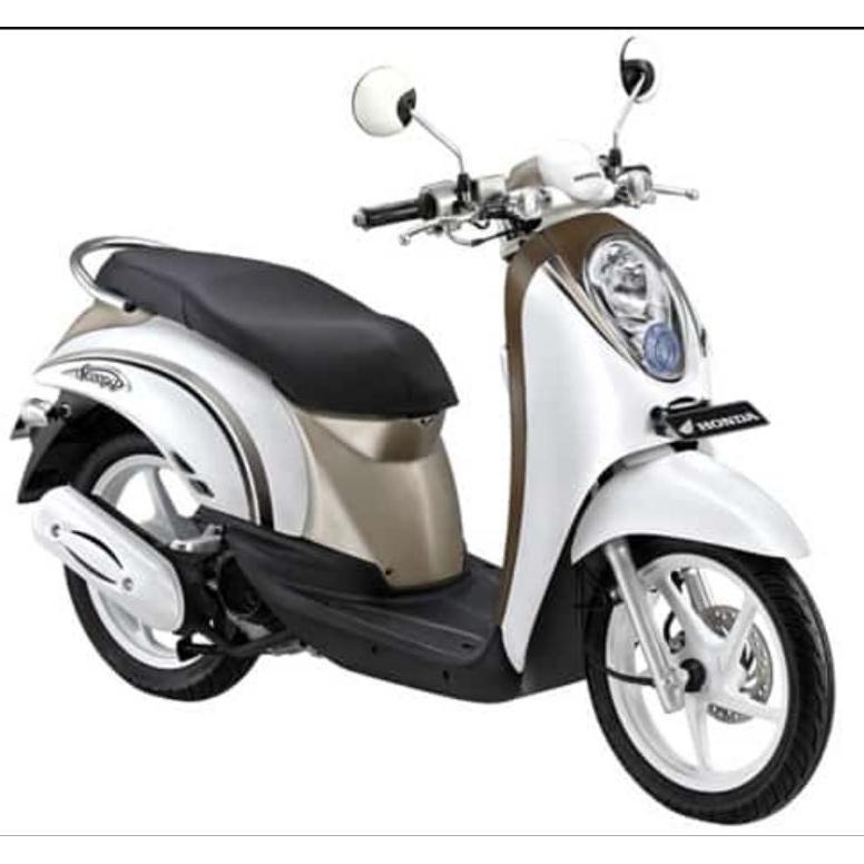 Murah  Merek Win/Vr Cover Body Belakang Scoopy Old Karbu Putih Harga Sepasang