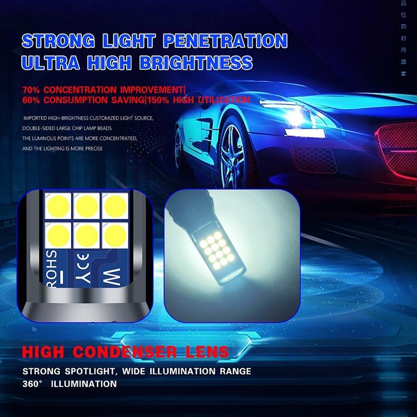Premium Fog Lamp Mobil Led Lampu Kabut Super Terang H11 12-36V 3 Warna Putih + Kuning + Biru Lampu H