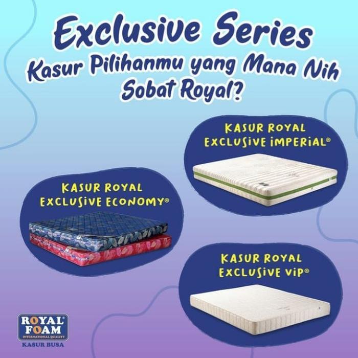 Best product Royal Foam Exclusive VIP 160x200 Busa 25 Th Garansi Resmi