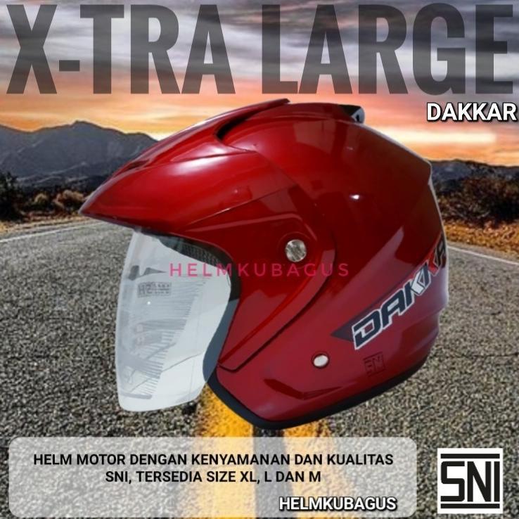 Tahan Lama Helm Motor Helem Half Face Dewasa Sni Tipe Dakkar Helm Cowok Cewek Fashion Dewasa Jumbo H