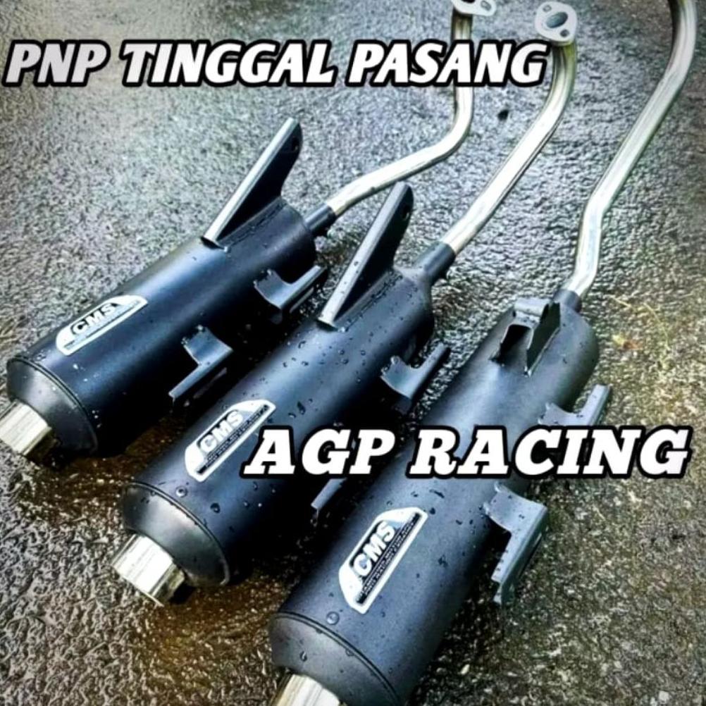 Berkualitas Knalpot Cms Agp Racing Beat Karbu Beat Fi Delux Vario 110 125 150 Scooby-Doo Mio Spoty M