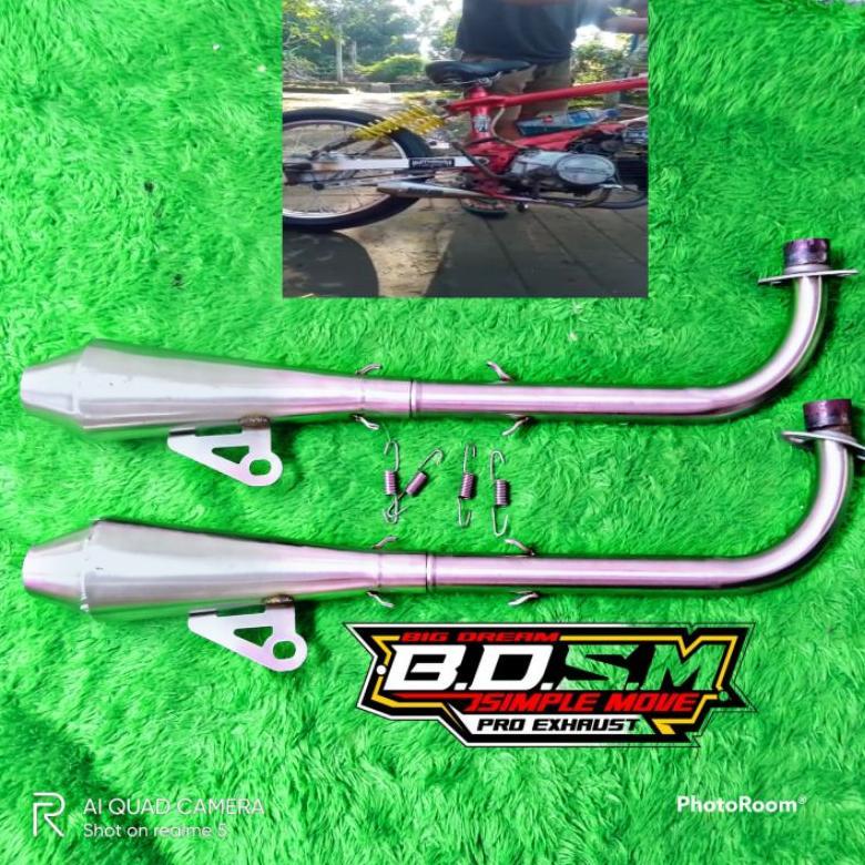 Tahan Lama Knalpot Bmx Cub Pnp Motor Supra Vega Jupiter Free Laser Nama Gratis