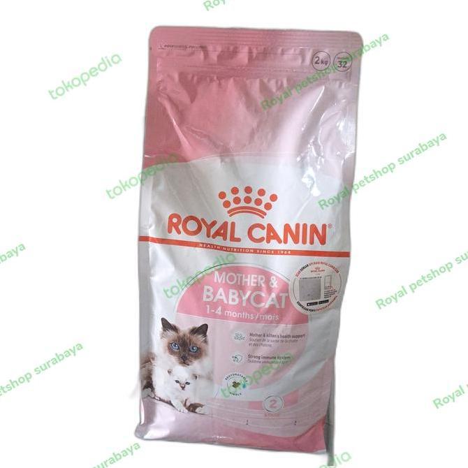 Royal Canin Makanan Kucing Mother & Babycat 2kg untuk Ibu dan Kucing Bayi 1-4 Bulan