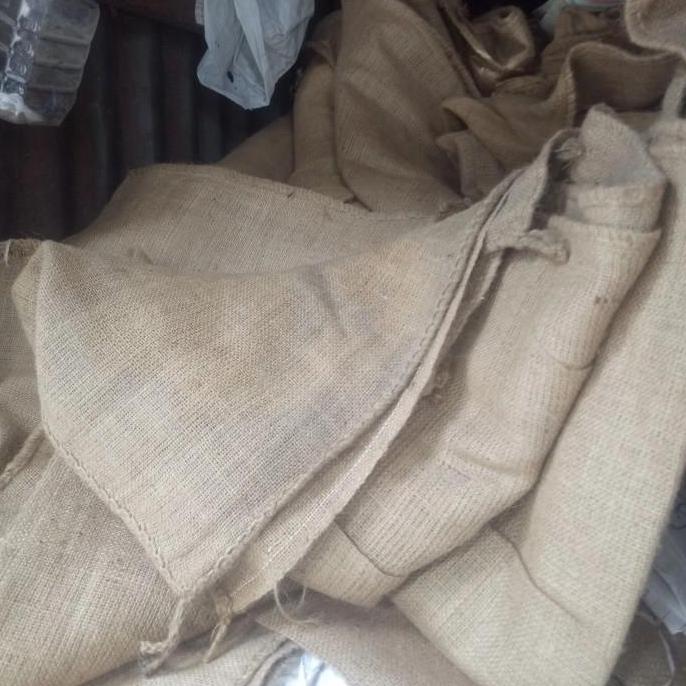 karung goni polos 50kg bekas