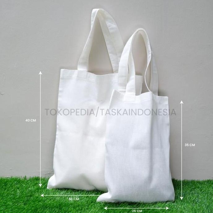Tote Bag Kain Blacu Size 30x40 Polos