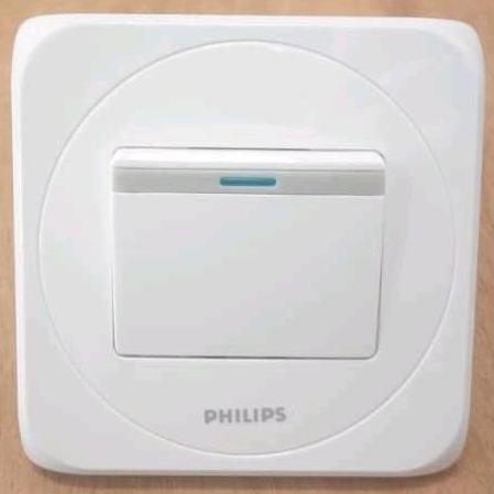 Saklar Hotel Saklar 2 Way Saklar Tunggal Engkel Hotel PHILIPS SIMPLY