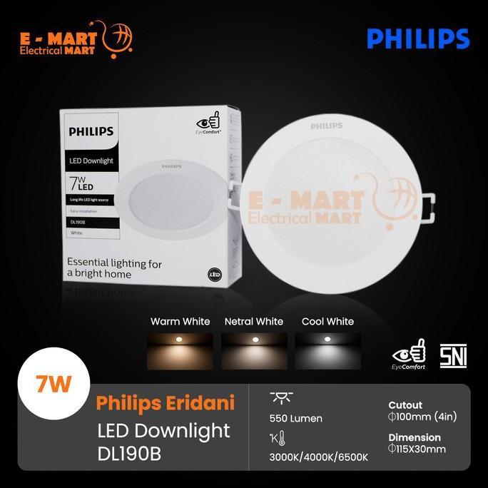 Downlight LED PHILIPS ERIDANI 5W 4inch 5 Watt 59261