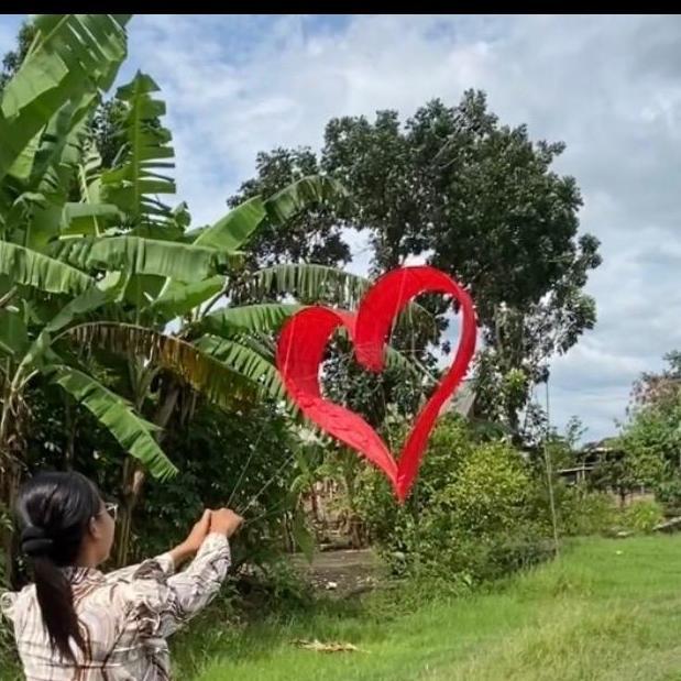 Heart Kite 3d Layangan Love viral 2025
