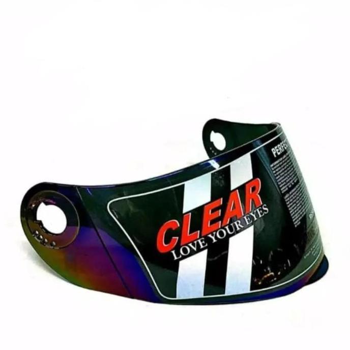 Visor helm kaca helm KYT X rocket roket iridium silver / Pelangi