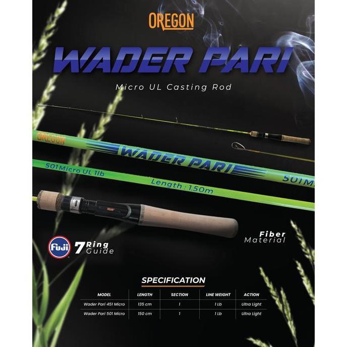 Joran Casting Oregon Wader Pari 451 Micro UL