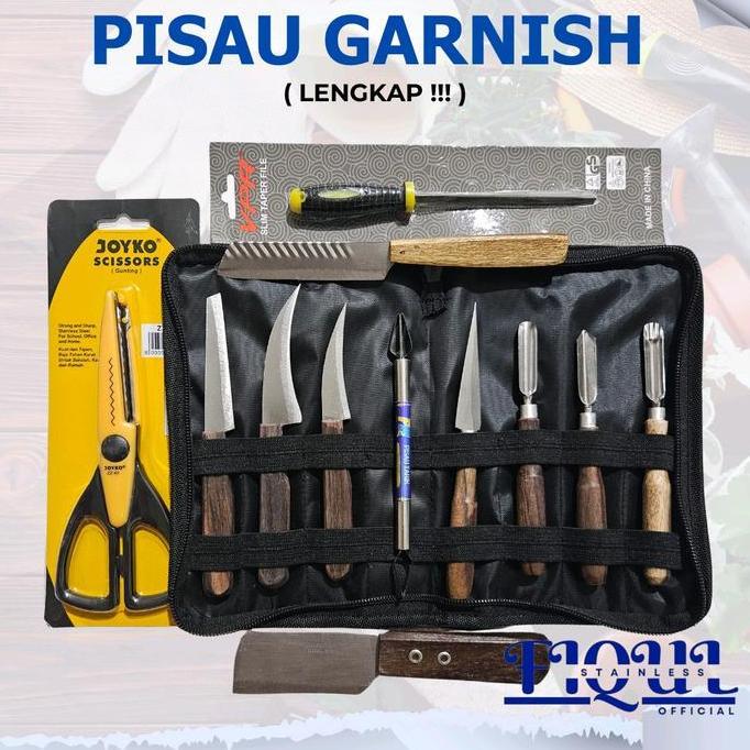 Pisau Garnish Premium Lengkap  Kitchenware- Buah