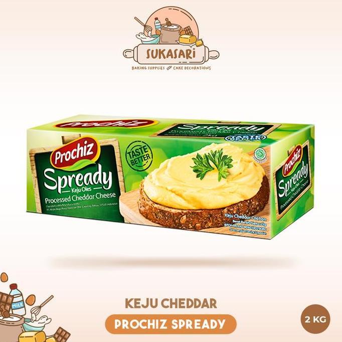 Sukasari - Keju Oles Prochiz Spready 2 kg / Cheese Spread Filling / Keju Blok Prochiz Spready