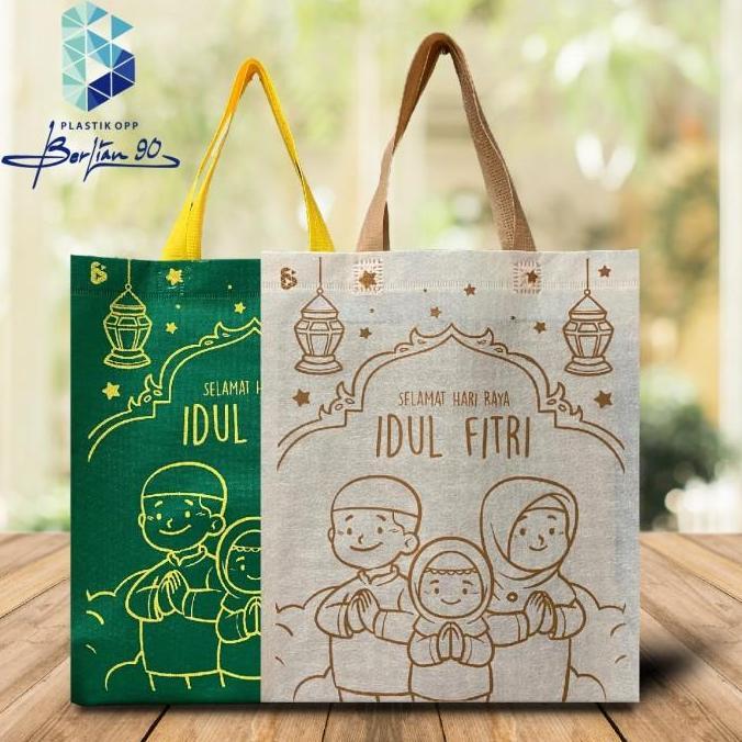 Tas Spunbond Idul Fitri 30 x 40 GoodieBag Lebaran Tas Kain Idul Fitri