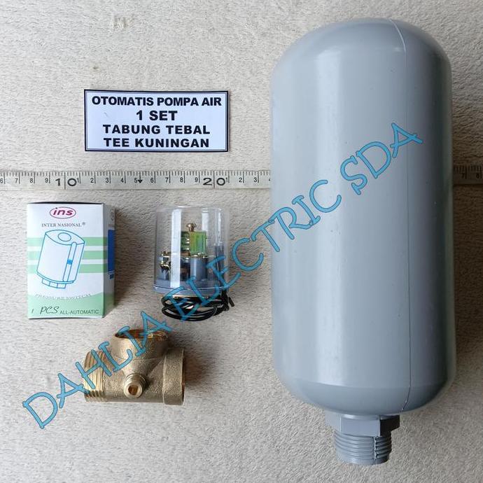 OTOMATIS POMPA AIR 1 SET TEE KUNINGAN TABUNG TEBAL