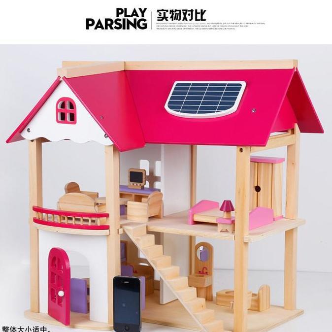 Wooden Doll House Montessori Toys