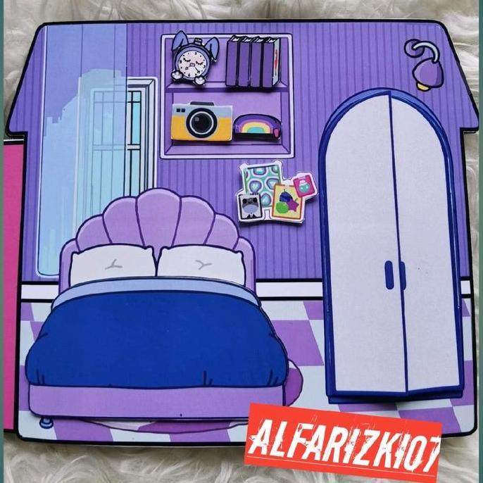 mainan edukasi toca boca life world pink end purpel buku kreatifitas anak Cewek