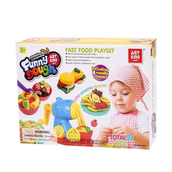 OhSome ART KIDSfunny dough fast food set Toys