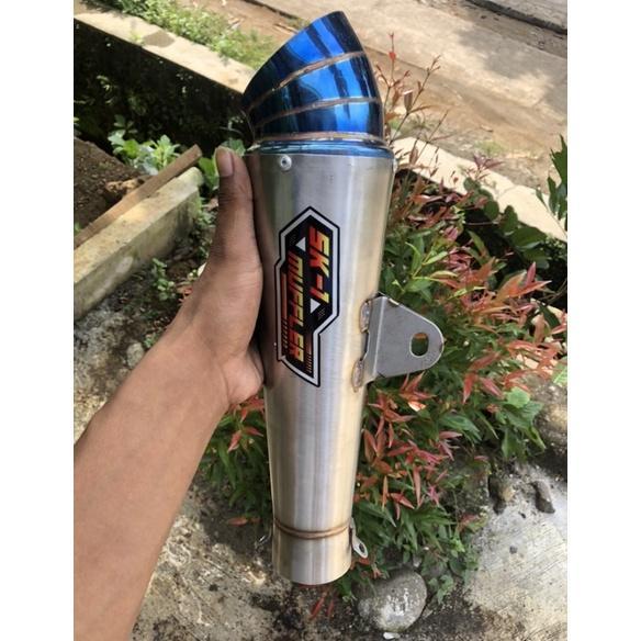 Terbaru Kenalpot Skc Muffler Original Jiksaw Blue Onli Dm50Mm