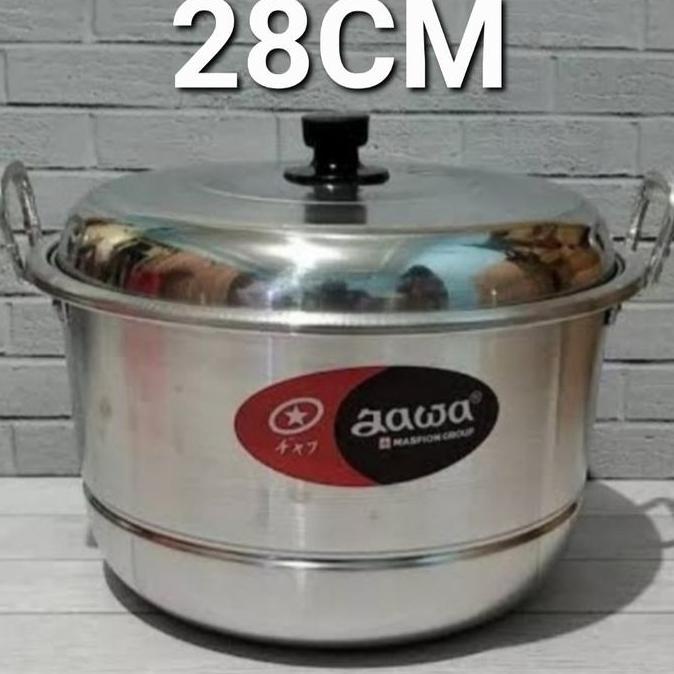 panci langseng kukusan dandang maspion jawa 28 cm