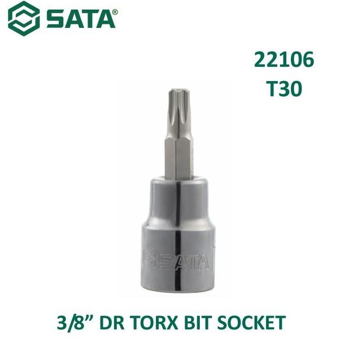 MALUKSHURE Mata Obeng Shock Bit Bintang T30 22106 - 3/8" Dr. Bit Socket Torx Sata