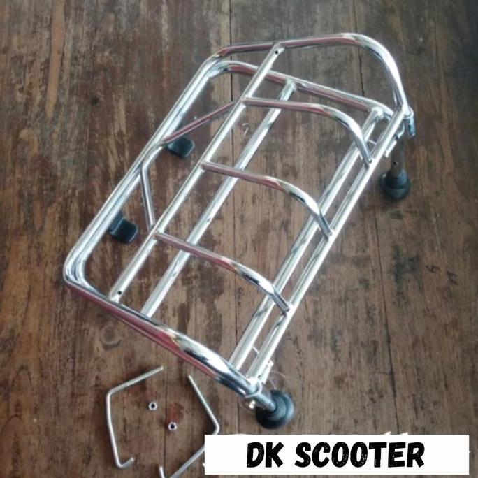 APITOYA aksesoris vespa rak depan front rack ulma cembung vespa super sprint