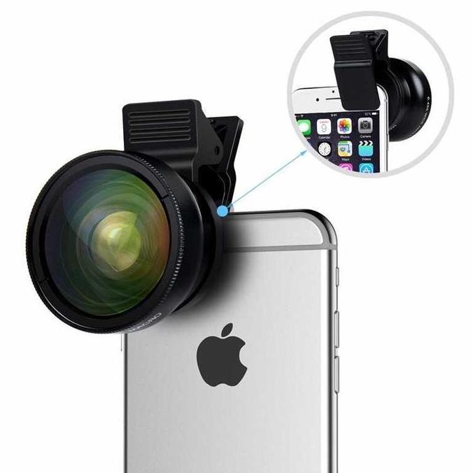 VEDORANAVA Lensa HP Super Wide Angle + Macro Universal Lensa HP Macro Wide