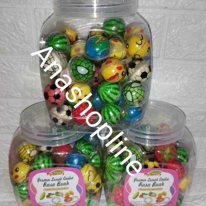 Viral permen jelly lunak per toples