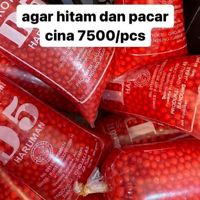 sekoteng bulat/pacar cina mutiara/bungkus