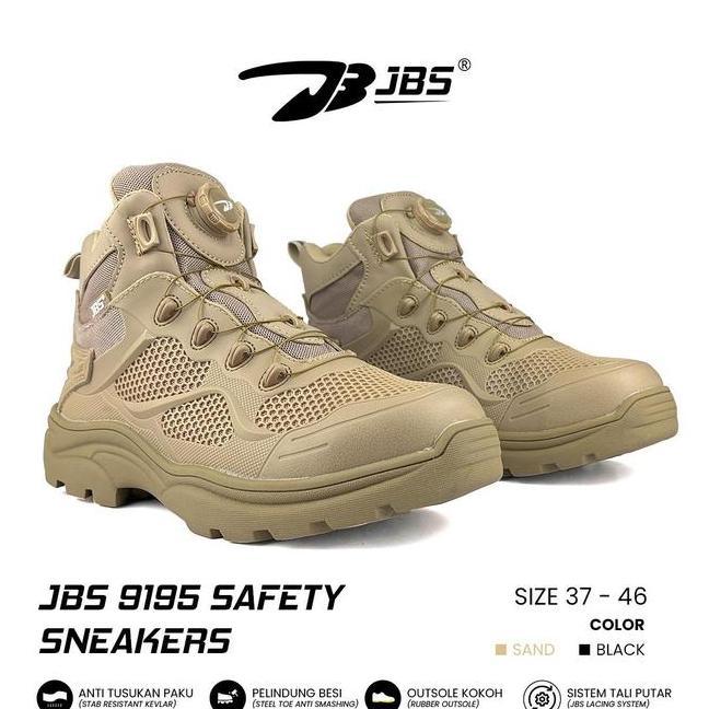 Sepatu Safety Outdoor Tactical Tali Putar Sepatu Jbs 9195 Safety Sneakers Tali Putar Safety Sneakers