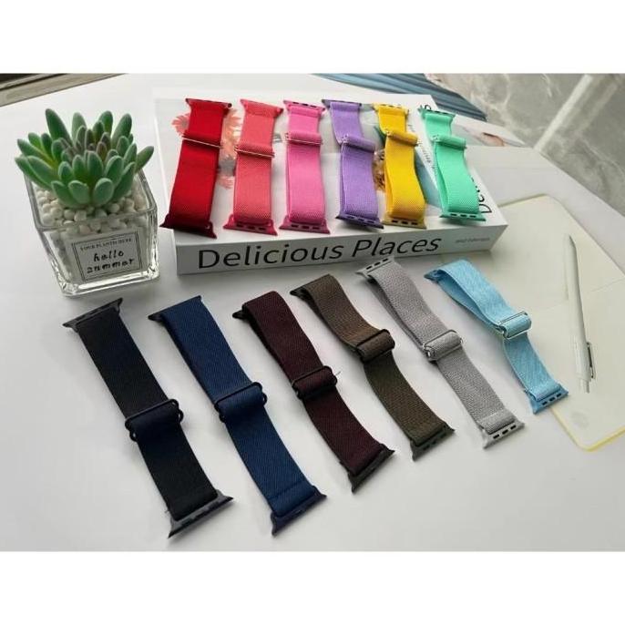 Tali Jam Strap Batik Nylon iWatch T500 T55 Ultra T900 Pro Max T800 Smartwatch Tali Jam Tangan Pintar