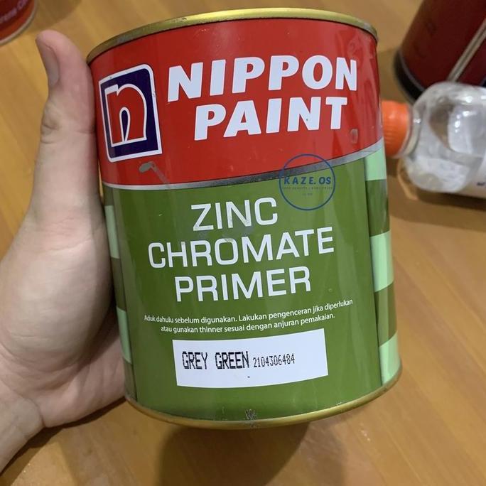 ASLI 100% ZINC CHROMATE 1KG / 1 KG PRIMER GREY GREEN BLACK 2in1 NIPPON PAINT MENI MENY PROFEXLIVE PR