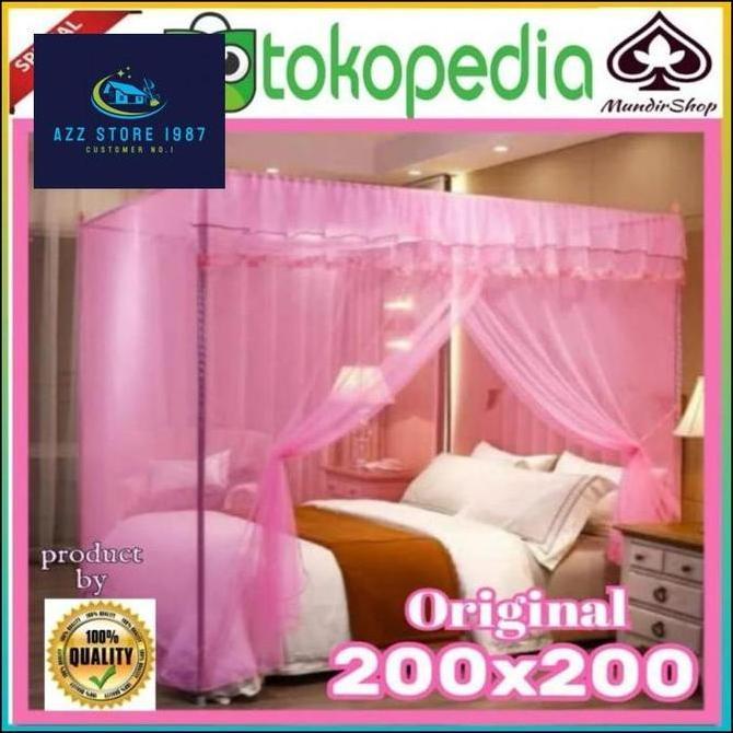 Kelambu Nyamuk Kelambu Kotak Polos ukuran jumbo kelambu tidur murah